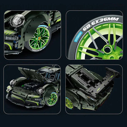 Widebody 911 Retro Sport Coupe Green | 2258pcs