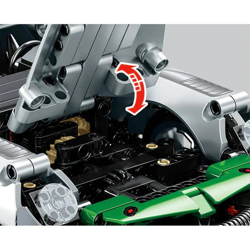 RC Open-Top Sports Car | 1016pcs