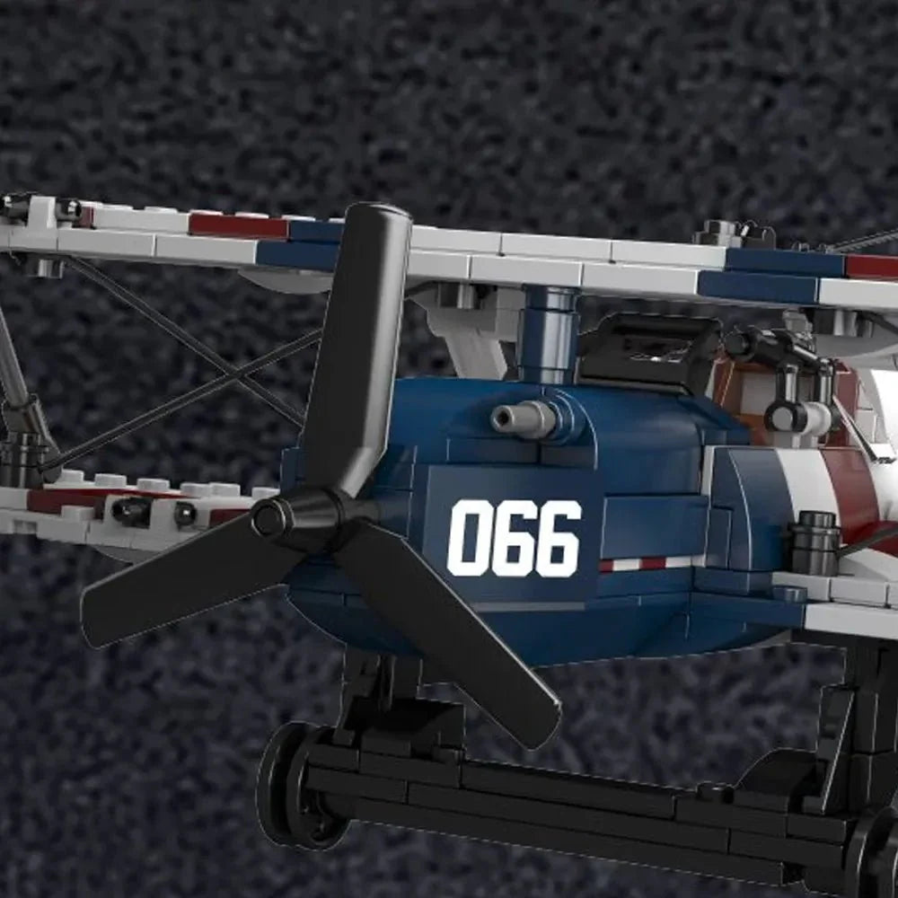 Racing Biplane American Style | 540pcs