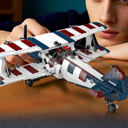 Racing Biplane American Style | 540pcs