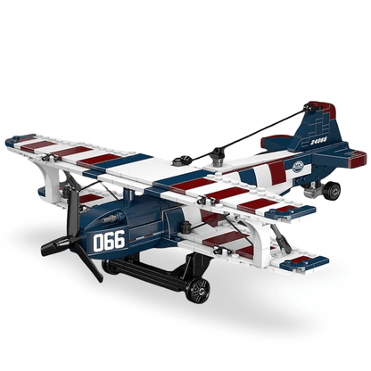 Racing Biplane American Style | 540pcs