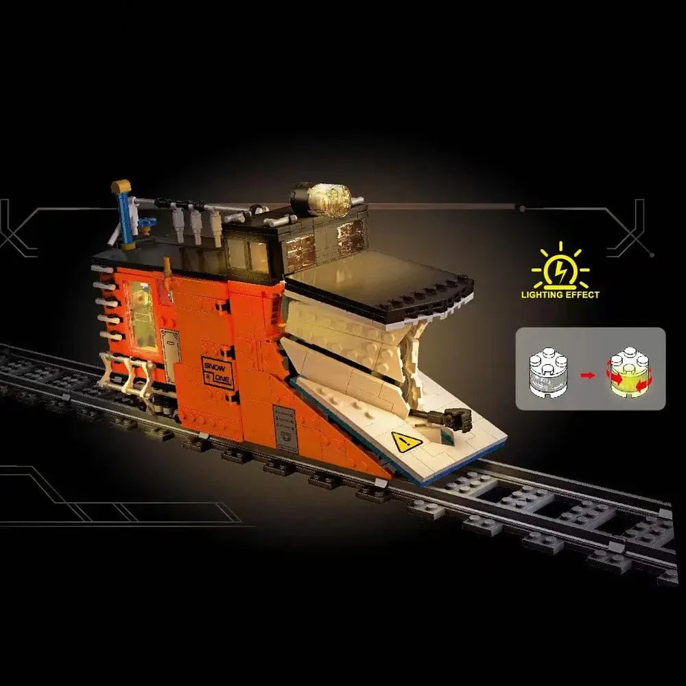 Rail Snowplow Train | 945pcs