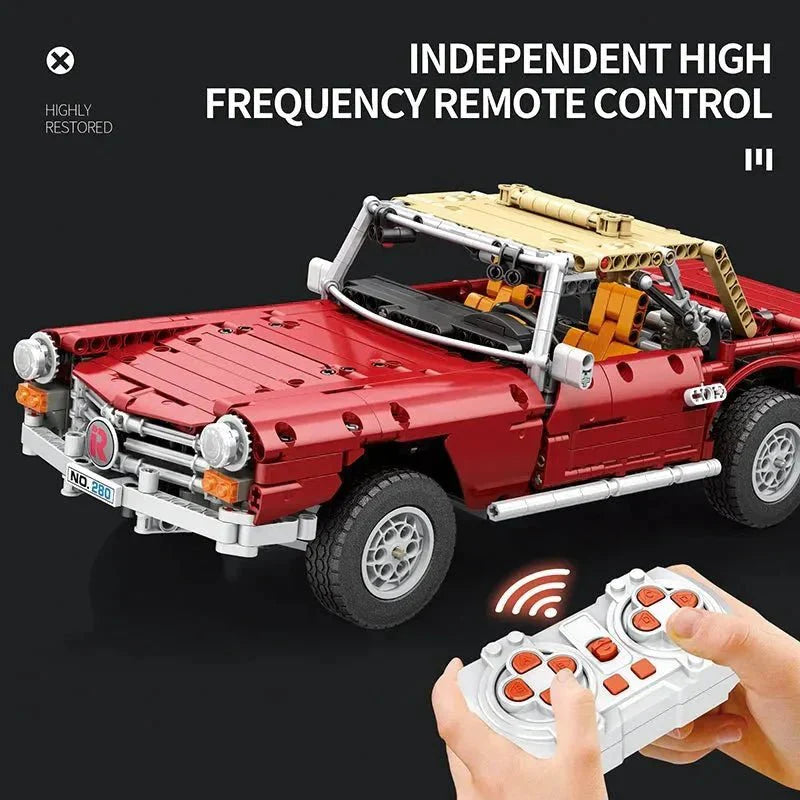 RC Motorized Vintage Roadster | 1578pcs