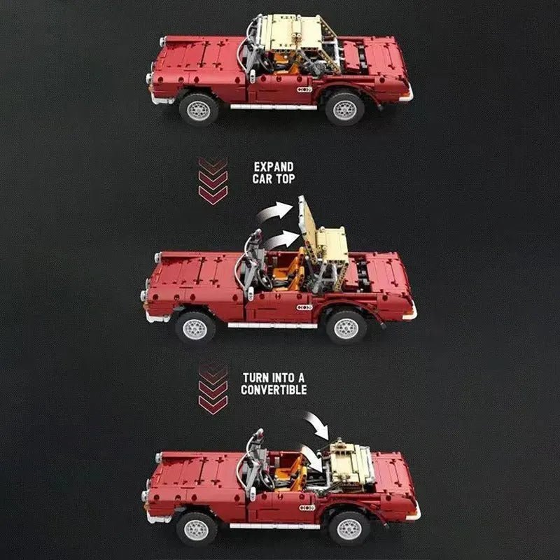 RC Motorized Vintage Roadster | 1578pcs