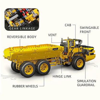 RC Articulated Dump Truck | 1888pcs