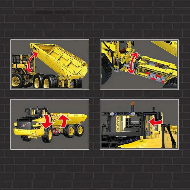 RC Articulated Dump Truck | 1888pcs