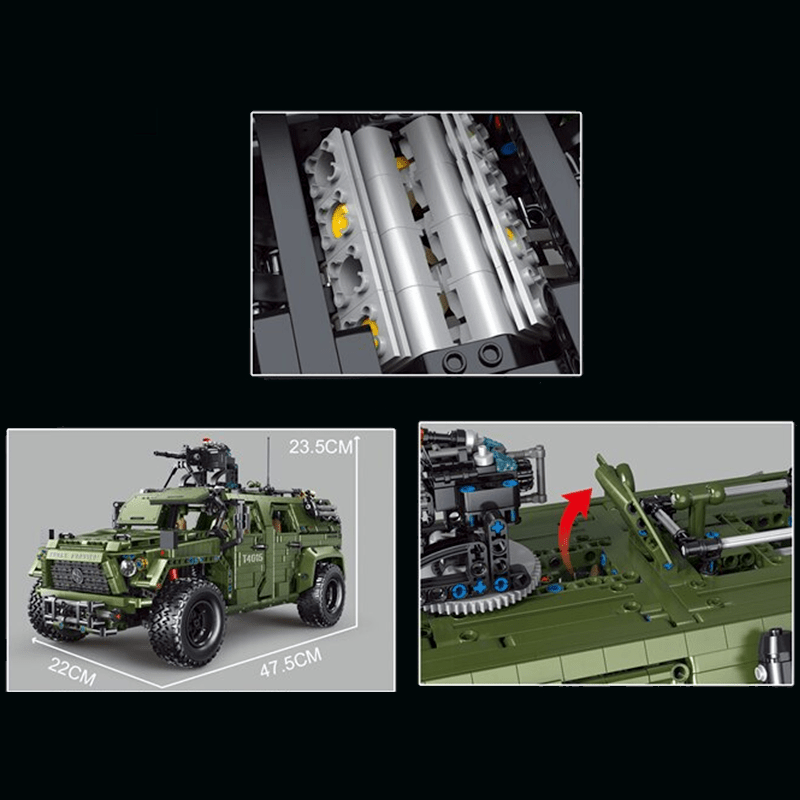 Remote Controlled Armoured Raid Vehicle | 3174pcs
