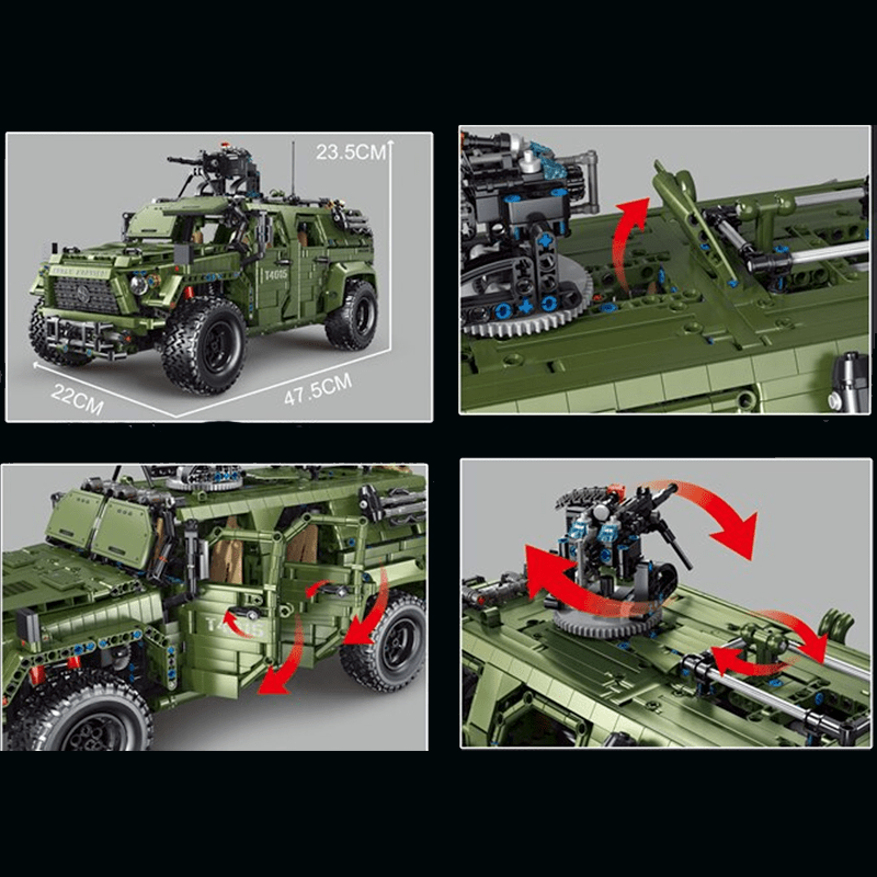 Remote Controlled Armoured Raid Vehicle | 3174pcs