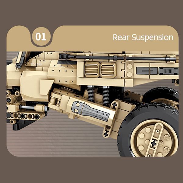 Remote Controlled Army Buggy | 1181pcs