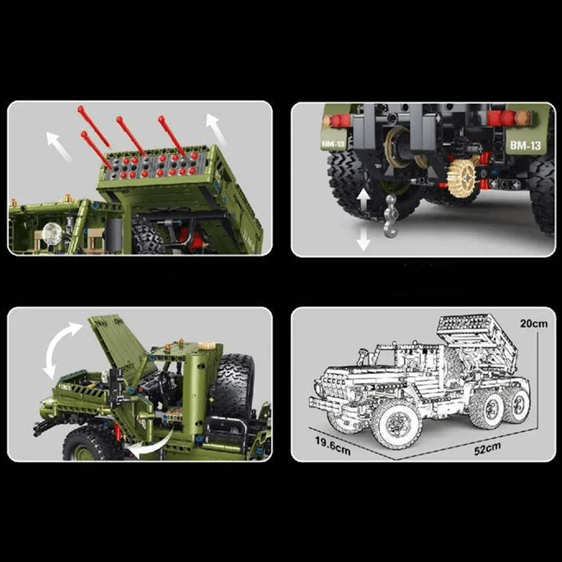 Remote Controlled Katyusha Rocket Launcher | 2267pcs