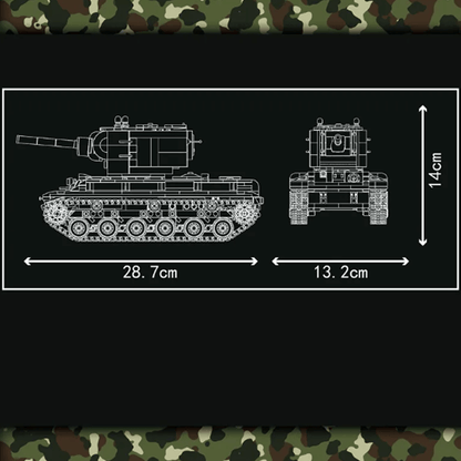 Remote controlled KV-2 tank | 897pcs