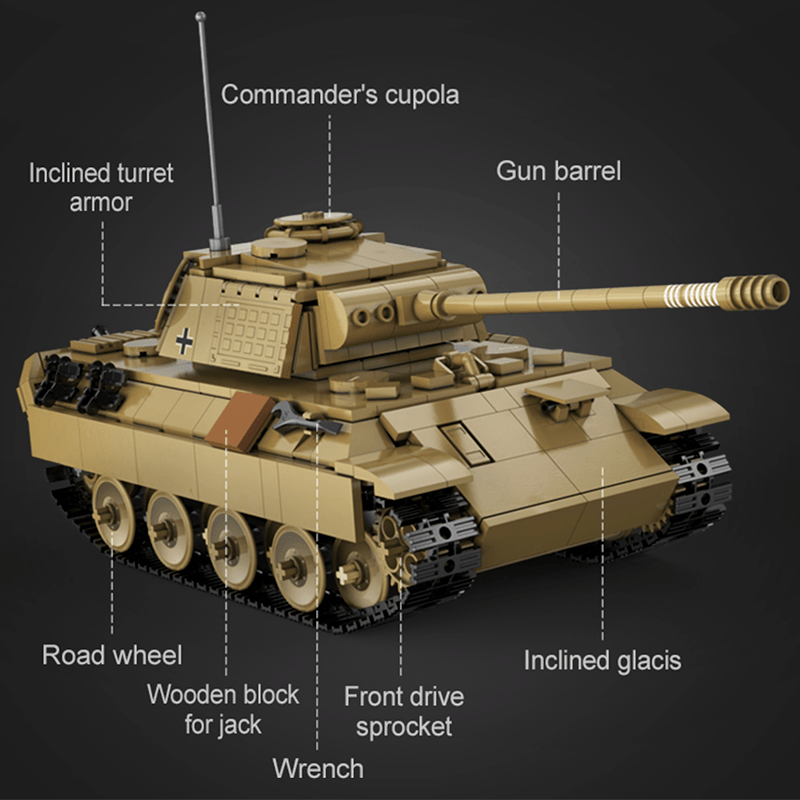 Remote Controlled Panther Tank | 906pcs