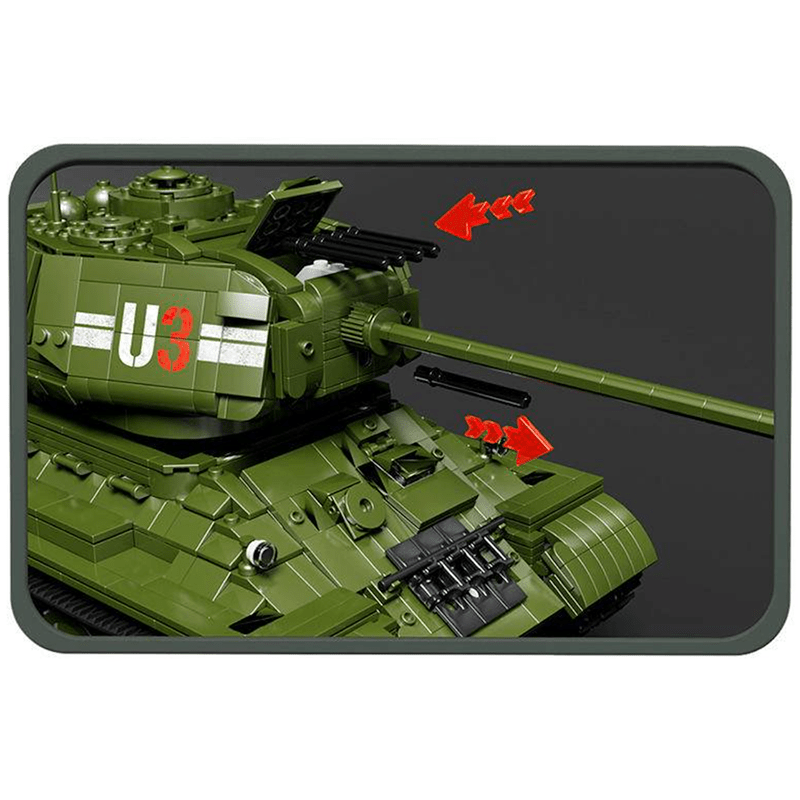Remote Controlled T34 Tank | 2051pcs