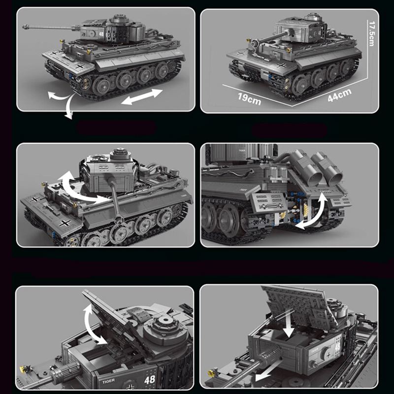 Remote Controlled Tiger Tank | 2236pcs