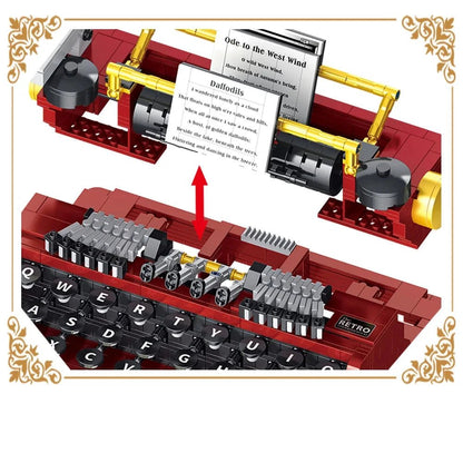 Retro Mechanical Typewriter | 1160pcs