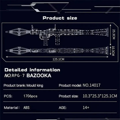RPG Rocket Grenade launcher | 1706pcs