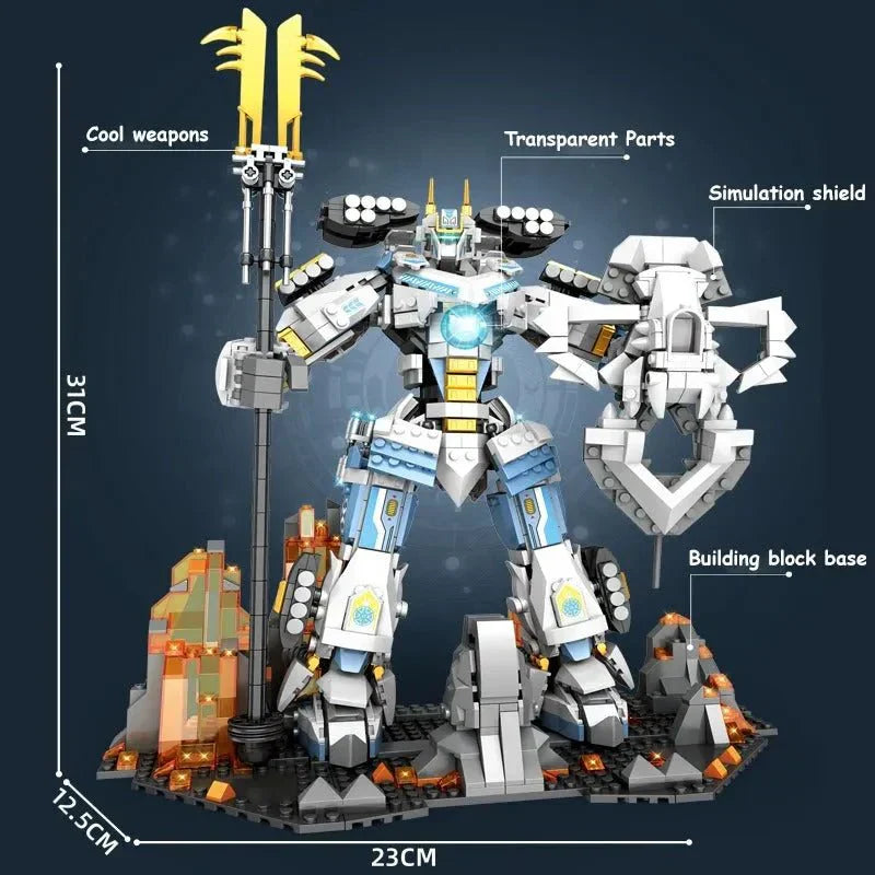 Samurai Titan Warrior Mecha | 1588pcs