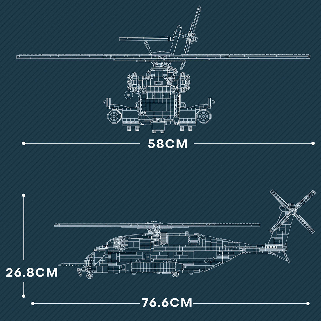 Sikorsky Ch-53K Super Stallion | 2192pcs
