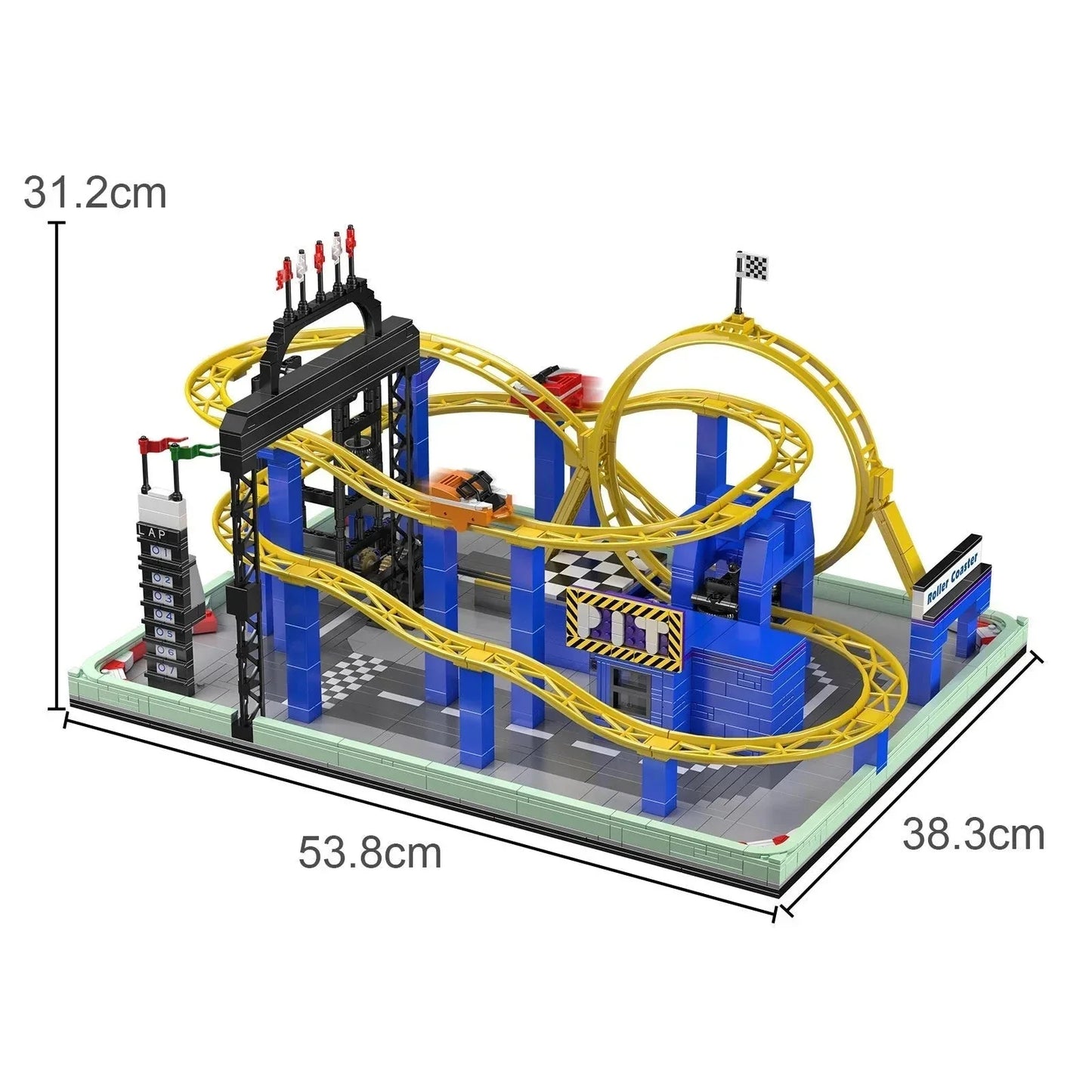 Spinning Roller Coaster Park | 1706pcs