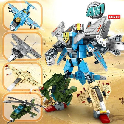 Steel Mecha Transformed Fighter Robot | 839pcs