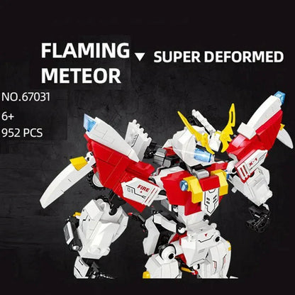 Super Deformed Flaming Meteor Mecha Robot Warrior Bricks Toy | 952pcs