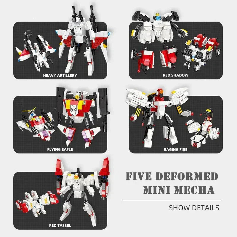Super Deformed Flaming Meteor Mecha Robot Warrior Bricks Toy | 952pcs