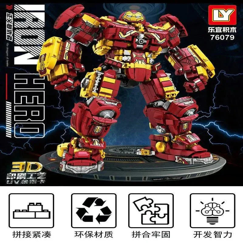 Super Heroes Marvel Iron Hero Warrior Robot Bricks Toy | 1852pcs