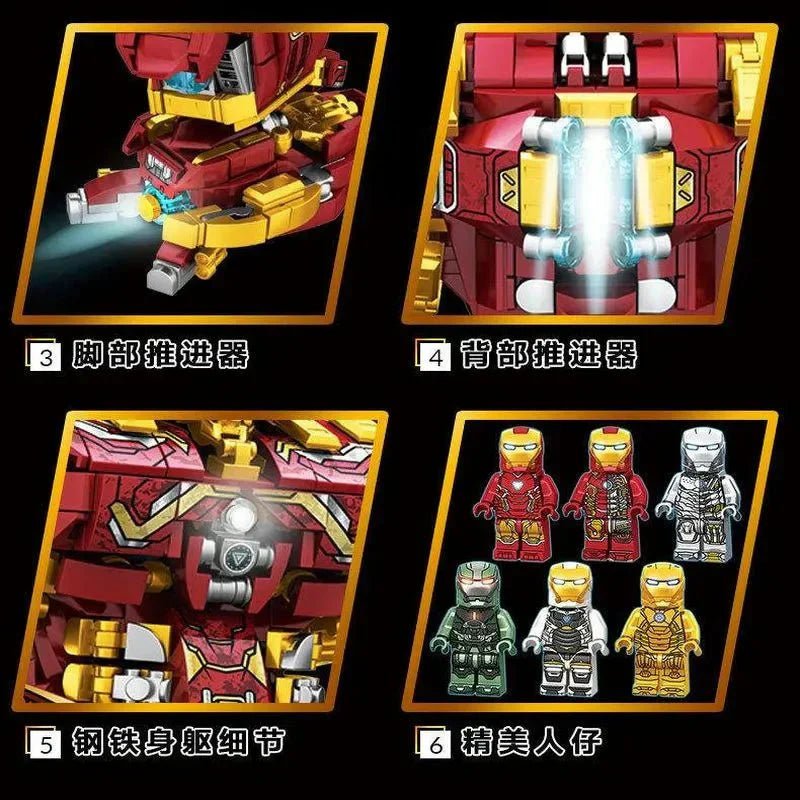 Super Heroes Marvel Iron Hero Warrior Robot Bricks Toy | 1852pcs