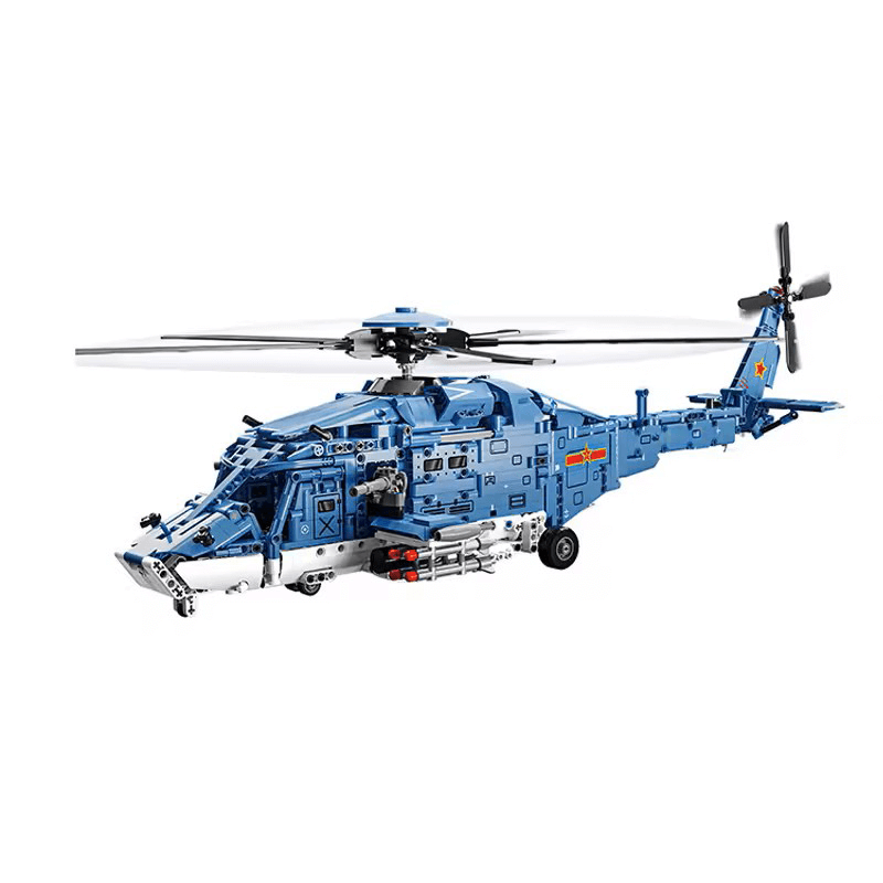 Tactical Gunship Helicopter | 1710pcs
