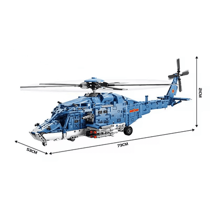 Tactical Gunship Helicopter | 1710pcs