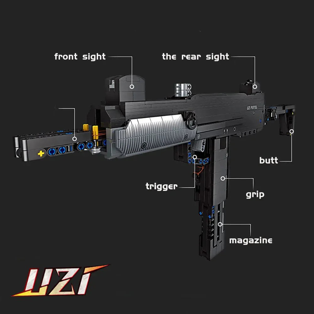 Tech UZI Sub Machine | 972pcs
