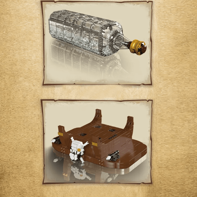 The Ultimate Ship In A Bottle | 2487pcs