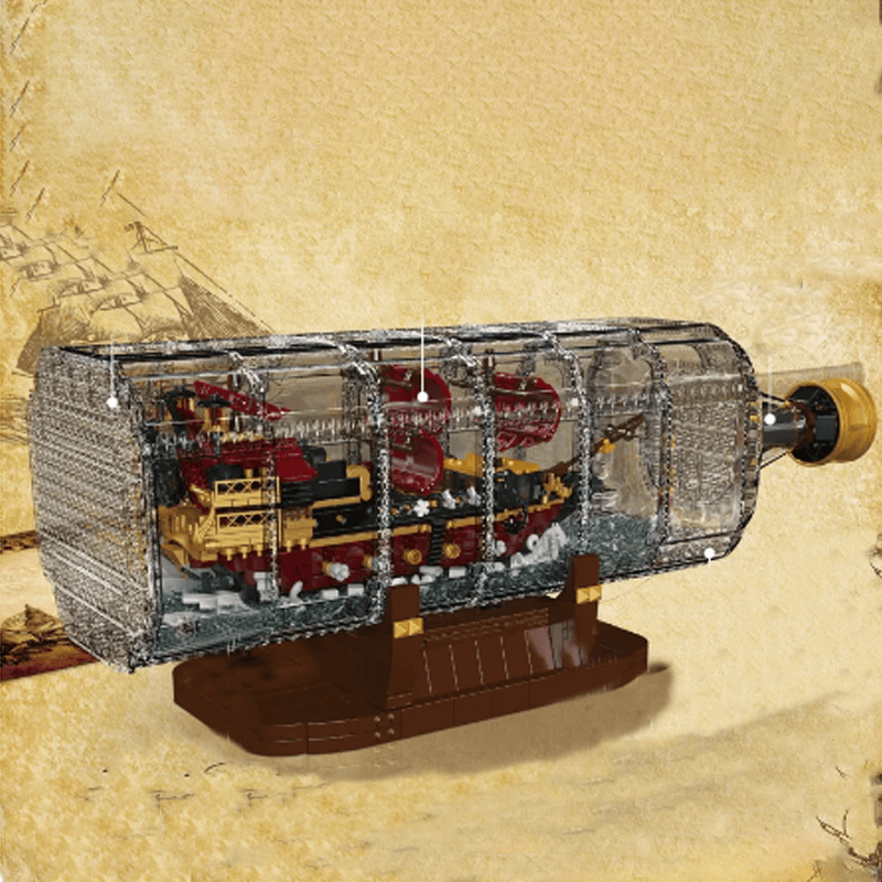 The Ultimate Ship In A Bottle | 2487pcs