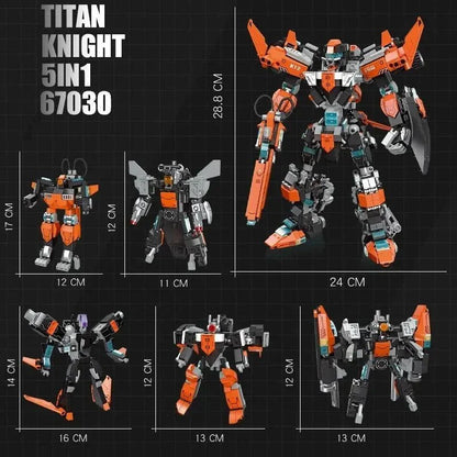 Transformer Titan Knight Mecha Robot Warrior | 996pcs
