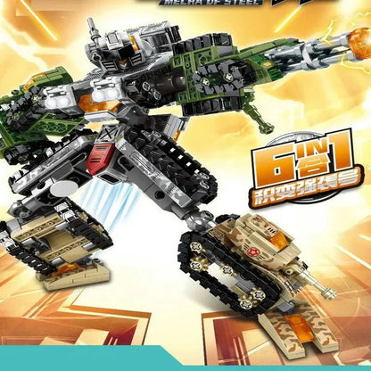 Transformers Mechanical Robot Tank Fighter Bricks Toy | 894pcs