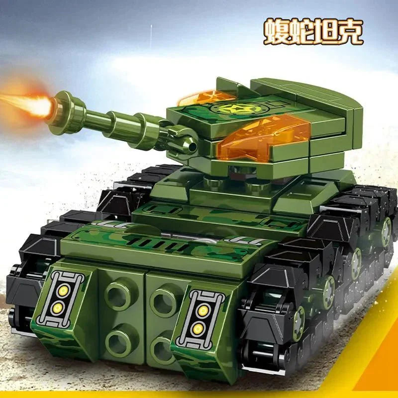 Transformers Mechanical Robot Tank Fighter Bricks Toy | 894pcs