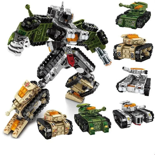 Transformers Mechanical Robot Tank Fighter Bricks Toy | 894pcs
