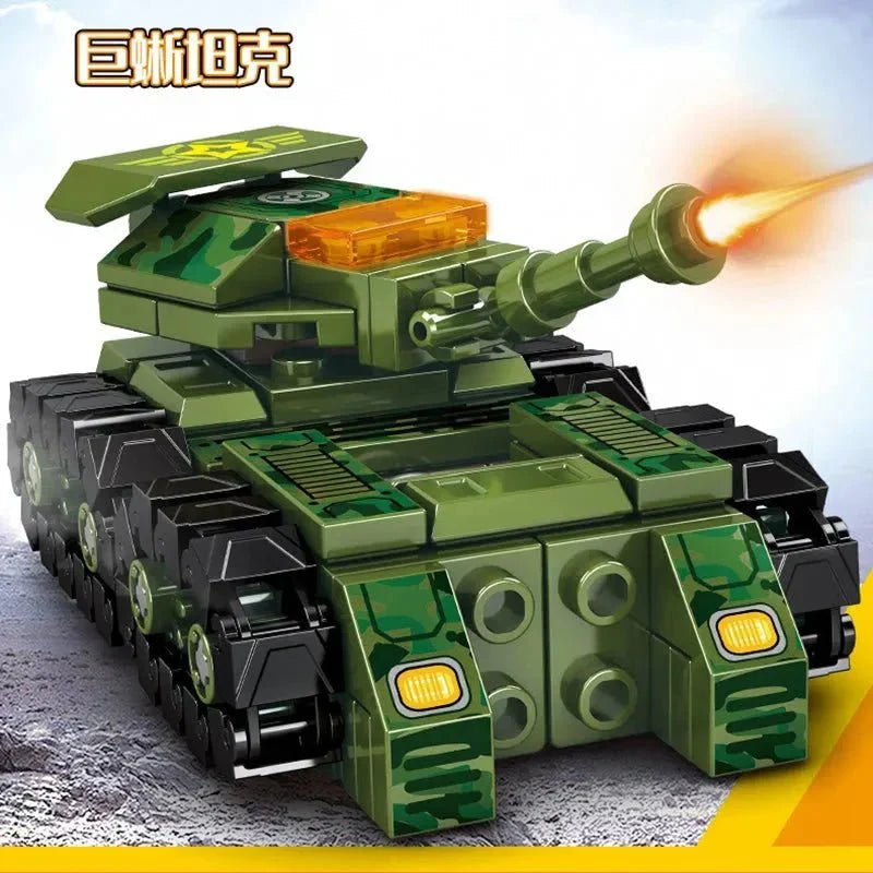 Transformers Mechanical Robot Tank Fighter Bricks Toy | 894pcs