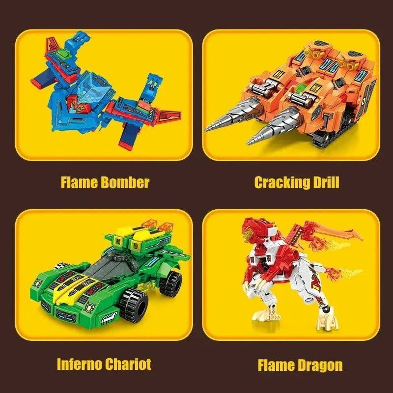Transforming Flaming War Mecha Robot | 717pcs