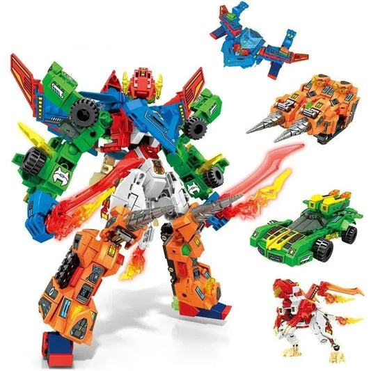 Transforming Flaming War Mecha Robot | 717pcs