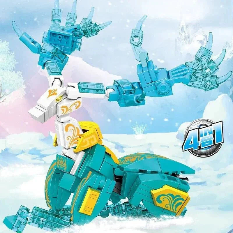 Transforming Mecha Robot Therion Totems Bricks Toy | 868pcs