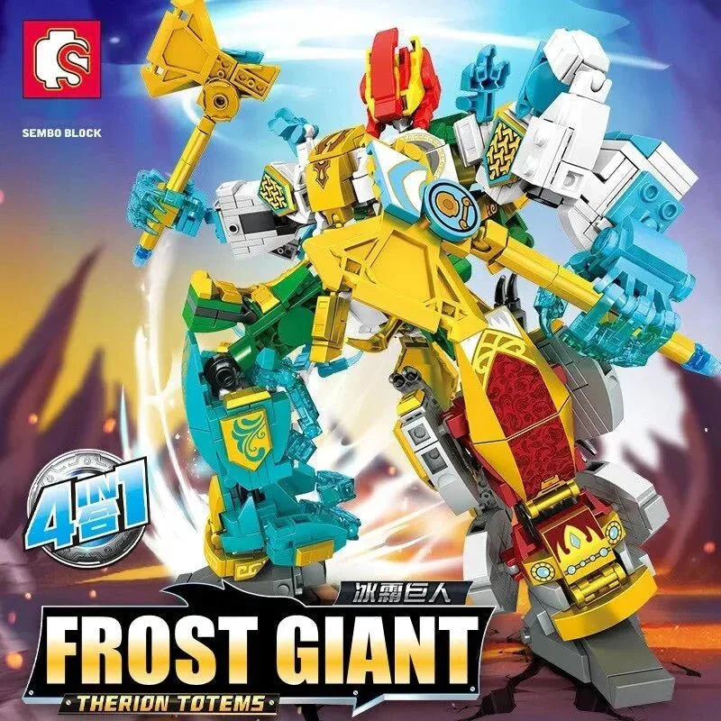 Transforming Mecha Robot Therion Totems Bricks Toy | 868pcs