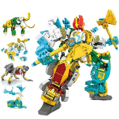 Transforming Mecha Robot Therion Totems Bricks Toy | 868pcs