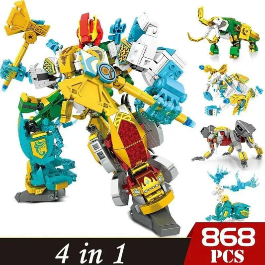 Transforming Mecha Robot Therion Totems Bricks Toy | 868pcs