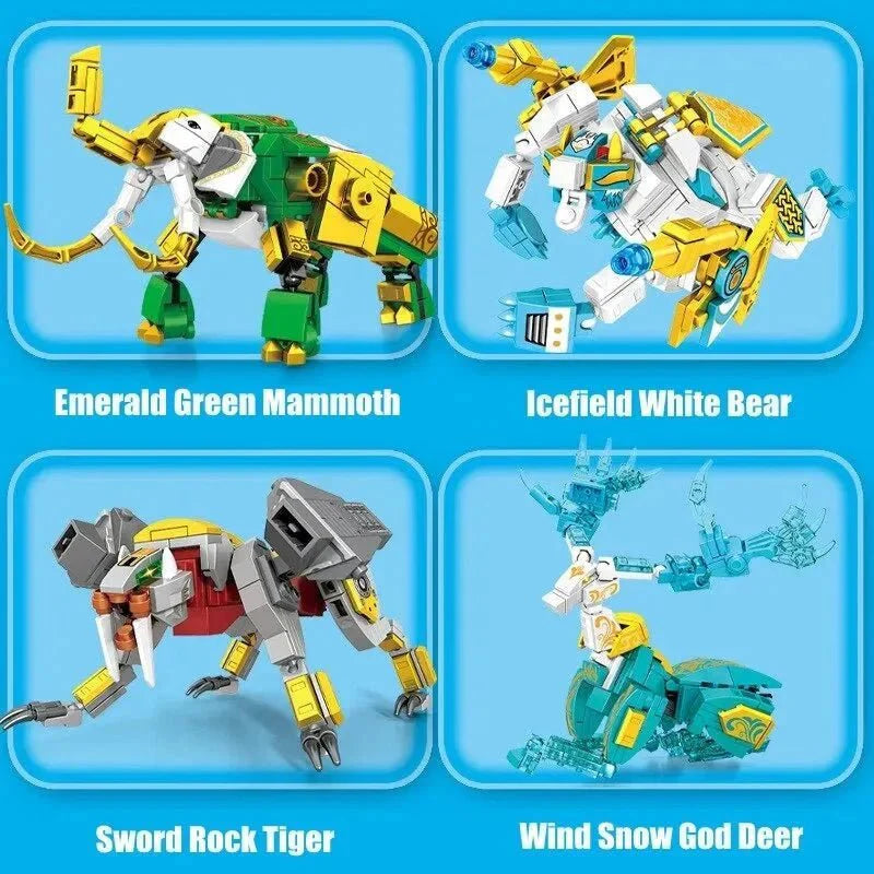 Transforming Mecha Robot Therion Totems Bricks Toy | 868pcs