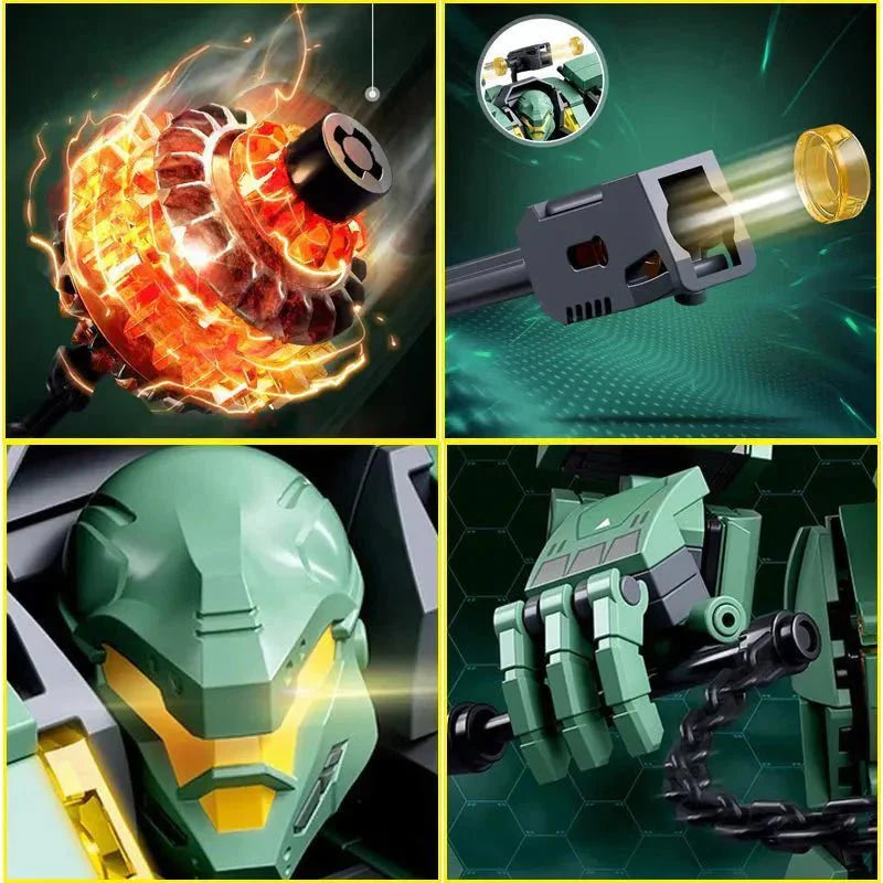 Transforming Mecha Robot Warrior Leader Bricks Toy | 542pcs
