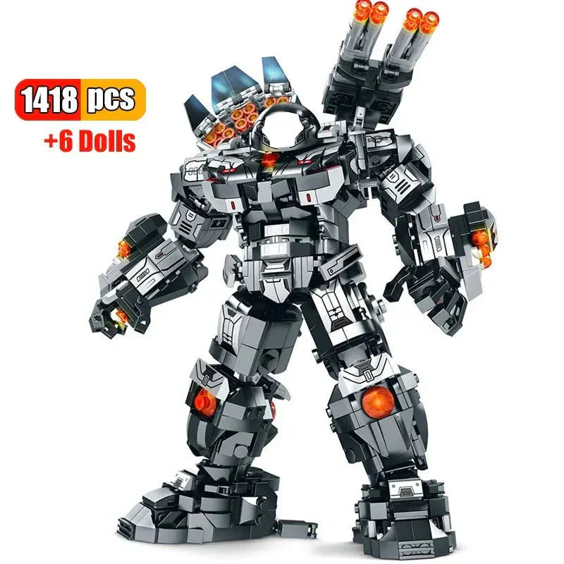 Transforming Super Heroes Steel Mecha Robot Bricks Toy | 1418pcs