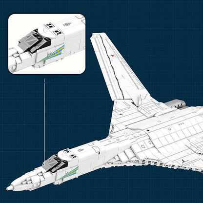TU-160 Strategic Bomber | 1597pcs