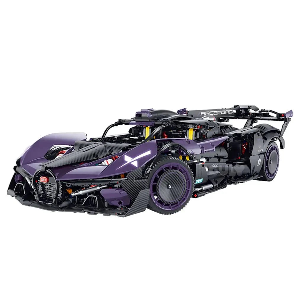 Turbocharged W16 Track Hypercar Supercar Building Blocks – 3,332 pieces – supercar collector model. 61 cm x 28 cm x 15 cm