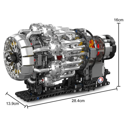 Turbojet Engine Model Kit | 1214pcs